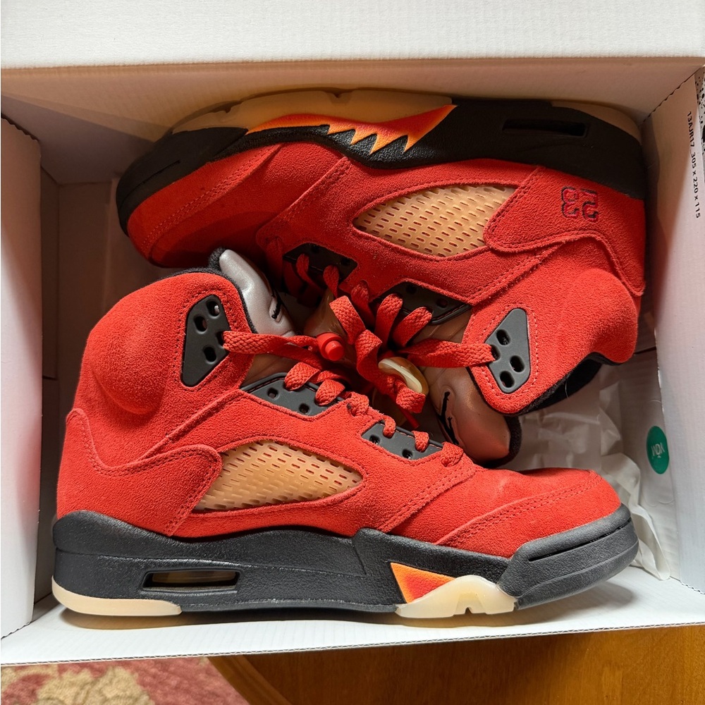 Jordan Women's Air 5 Retro Martian Sunrise and Black